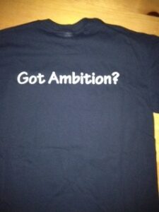 ambition tshirt back